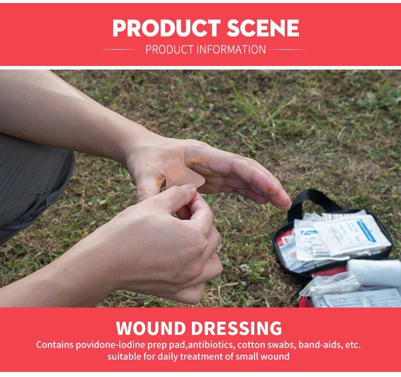 Private Label Portable Medical Kit 600D Waterproof Polyester Material