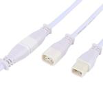 Industrial Cable Male To Female White Flat Outdoor Butt 35CM OD5.8mm