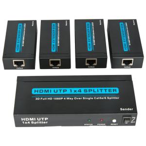 China 1x4 HDMI Splitter Over Cat6 wholesale