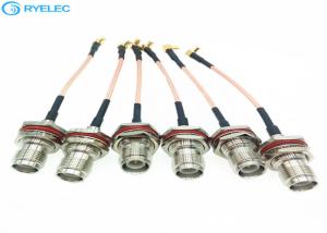 China RP - TNC Waterpoof RF Cable Assemblies Female Front Bulkhead Available wholesale