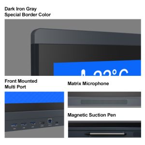 110 Inch Basic Interactive Whiteboard LCD Display Educational Equipment at