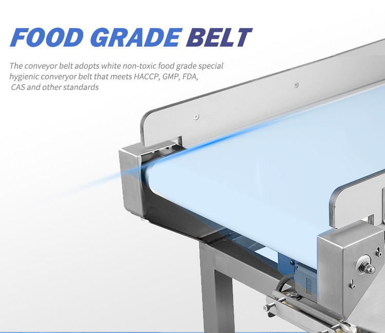 High Sensitivity Food Industry Conveyor Belt Food Grade Metal Detector