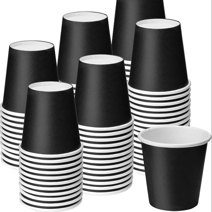 4 OZ Disposable Small Paper Espresso Cups For Hot And Cold Beverage