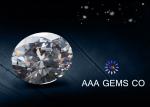 Colorless Diamond Brilliant Moissanite Oval Cutting 7mm x 9mm