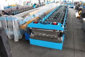 China Hydraulic Decoiler Floor Deck Roll Forming Machine 22KW 26 Stations wholesale