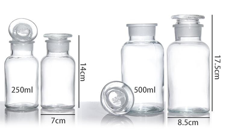 Brown Medical Medicine Glass Reagent Bottles 100ml 200ml ODM