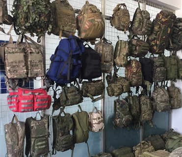 Large 50l Molle Tactical Backpack Khaki Black With Air Cushion Belt