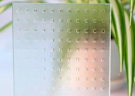 Fluted Texture Patterned Transparency Laminated Tempered Glass
