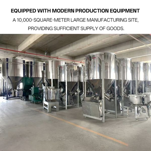 Stainless Steel High-Speed Mixer 100-2000kg/h for Plastic Raw Materials