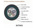 HDPE Double Sheath GYTA53/GYTS53 Single Mode Armored about Direct Buried Outdoor