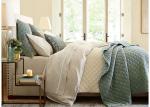 Velvet / Cotton Machine Quilting Twin Size Bedding Sets Comfortable 3pcs