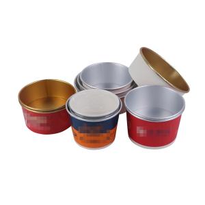 China Gold Foil Disposable Paper Bowl Packing Box Aluminum Foil Takeaway Bowl wholesale