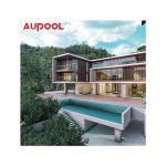 Clear Acrylic Panel AUPOOL Fiberglass Outdoor Baby Swimming Pools With Ladder