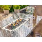 Modular Furniture Wicker Rattan Outdoor Set with Fire Pit Table AJUNION Garden