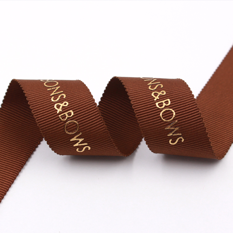 Custom Logo Personalised Printed Ribbon 1 / 2 Inch Width Single Face Style