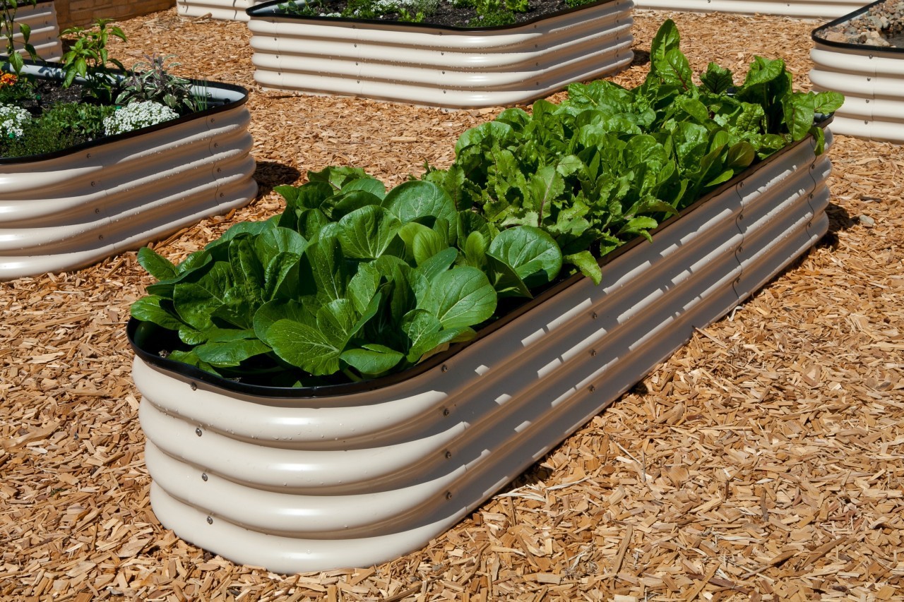 80x60x30cm Anti-Rusting Raised Metal Square Raised Garden Bed Kit