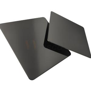 China Decorative Inkiness Mirror Stainless Steel Plate Cold Rolled 201 304 316 wholesale