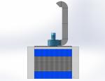 Naturally Intake Air Spray Booth Water Curtain Filter Furniture Industrial