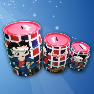 China Paintable Gift Tin Cans Waterproof Christmas Cylinder wholesale