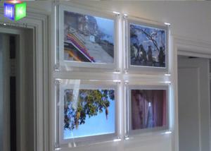 China Thin Aluminum LED Light Box Display , LED Sign Light Box Transparent Acrylic Frame wholesale