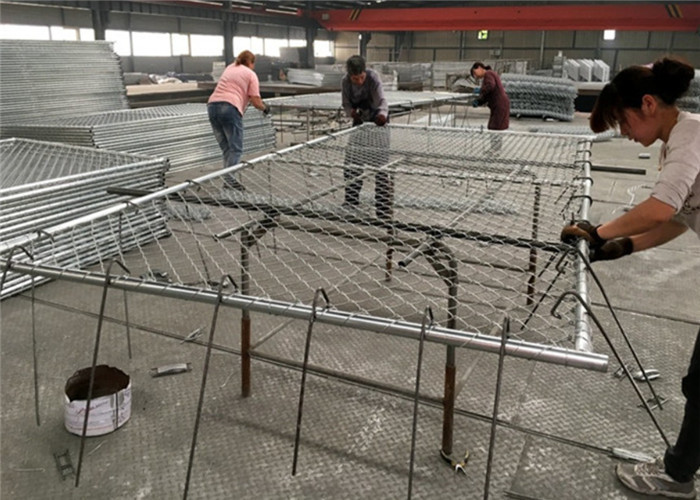 60x60mm Holes 3.0mm Wire Chain Link Mesh Fence Temporary For Australia Market