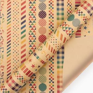 China Kraft Paper Gift Wrap Paper Roll Inkjet Printing Technology wholesale