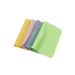 Stock Anti Fog Suede Eyeglass Cleaning Cloth 220gsm Customer Logo