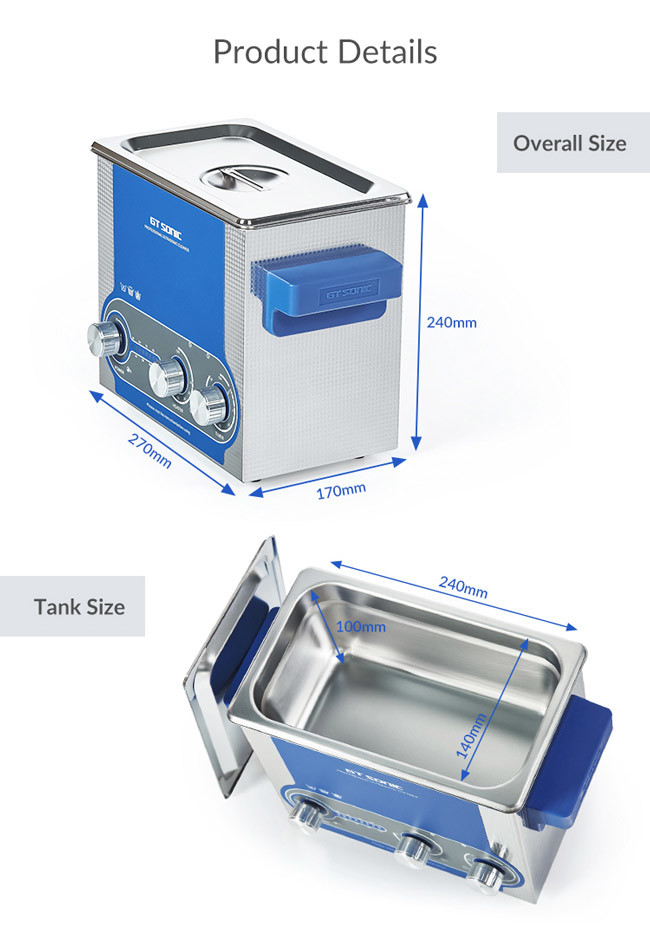 Adjustable Power Ultrasonic Jewelry Cleaning Machine For Molds Industry