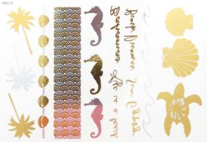 China Gold Foil Temporary Tattoos,custom gold tattoo sticker wholesale