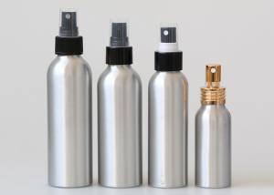 China 100ml Aluminum Cosmetic Bottles With Fine Mist Spray Pump 110mm High wholesale