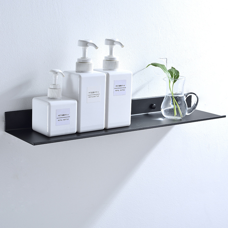 Bathroom Shelf Organizer Storage Rack SUS304 Stainless Steel In Black