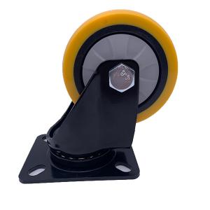 China 3'' Swivel Plate PU Caster wholesale
