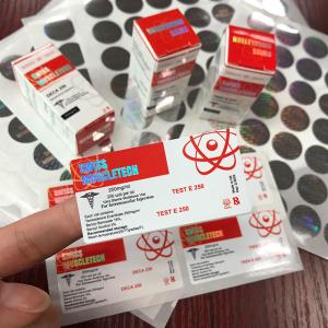 China Swiss Muscletech test Enanthate 250mg 10ml Vial Labels wholesale