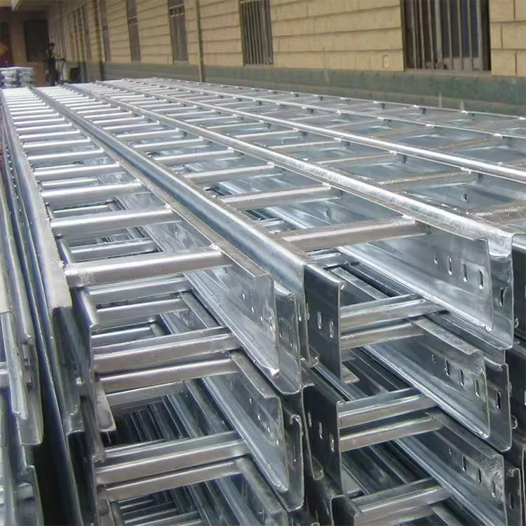 Fireproof Weatherproof Steel Ladder Type Cable Tray ISO9001 Certified