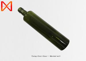 China 500ml 700ml 750ml Embossed Dark Green Olive Oil Food Grade Glass Bottles wholesale