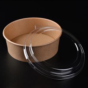 China Sturdy 1000ml Disposable Paper Salad Bowls Environmental Friendly wholesale