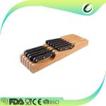 Customized universal bamboo wooden knife block