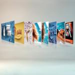 Free Standing Seg Photo Fabric Picture Frames Display For Exhibition Shopping