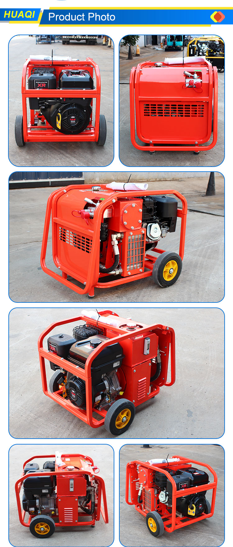 High Flow Rate Hydraulic Unit for Rescue Equipment Tools Powered by Gasoline Engine