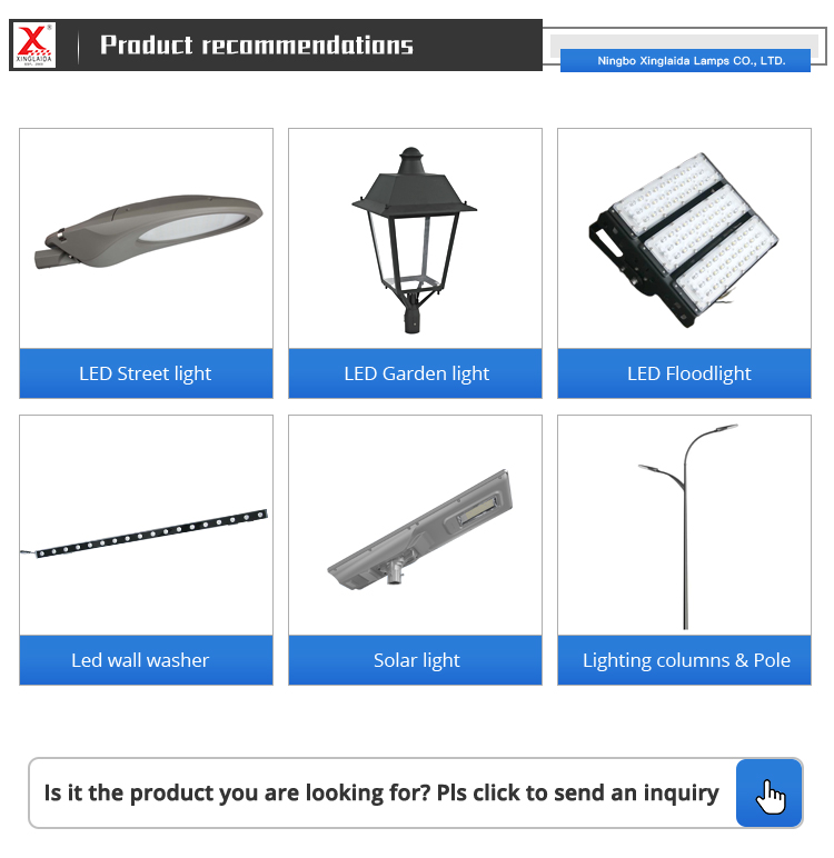 130lm/w Luminous Efficacy Waterproof Decorative Street Lamp Pole for Outdoor Lighting
