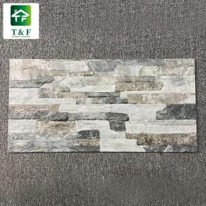 China Grey Glazed Ceramic Tiles , Rectangle Decorative Ceramic Wall Tiles on sale