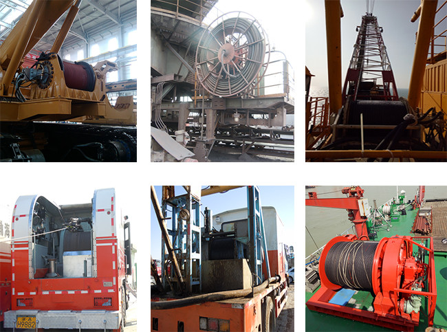 Stainless Steel 600mm Width Mooring Winch Drum With 6mm Wire For Mining