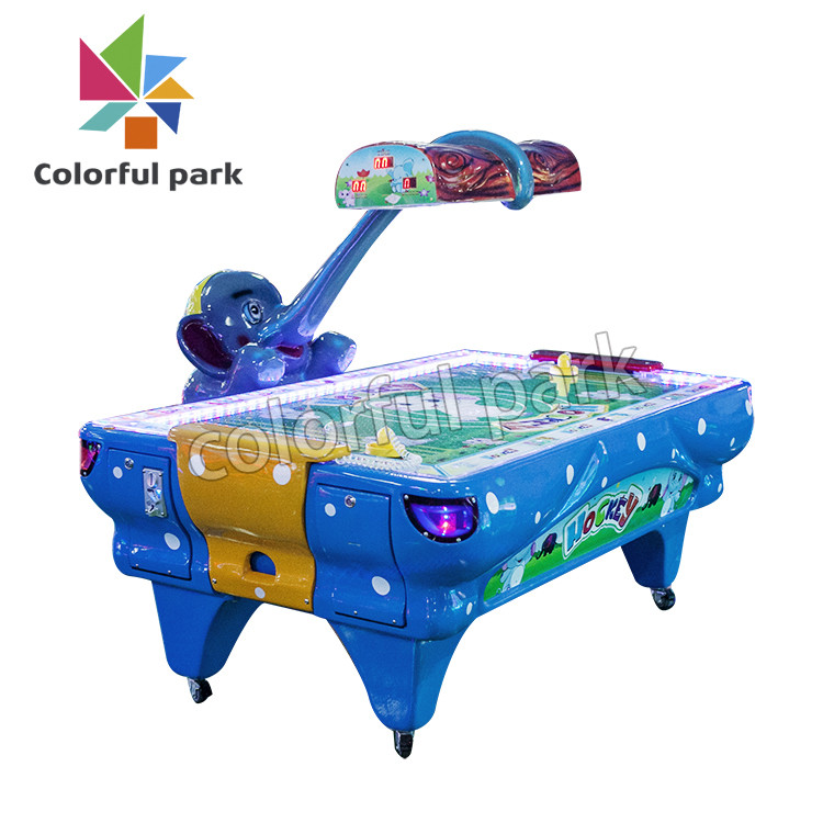 Amusement Coin Operated Air Hockey Table 200W With Electronic Scorer