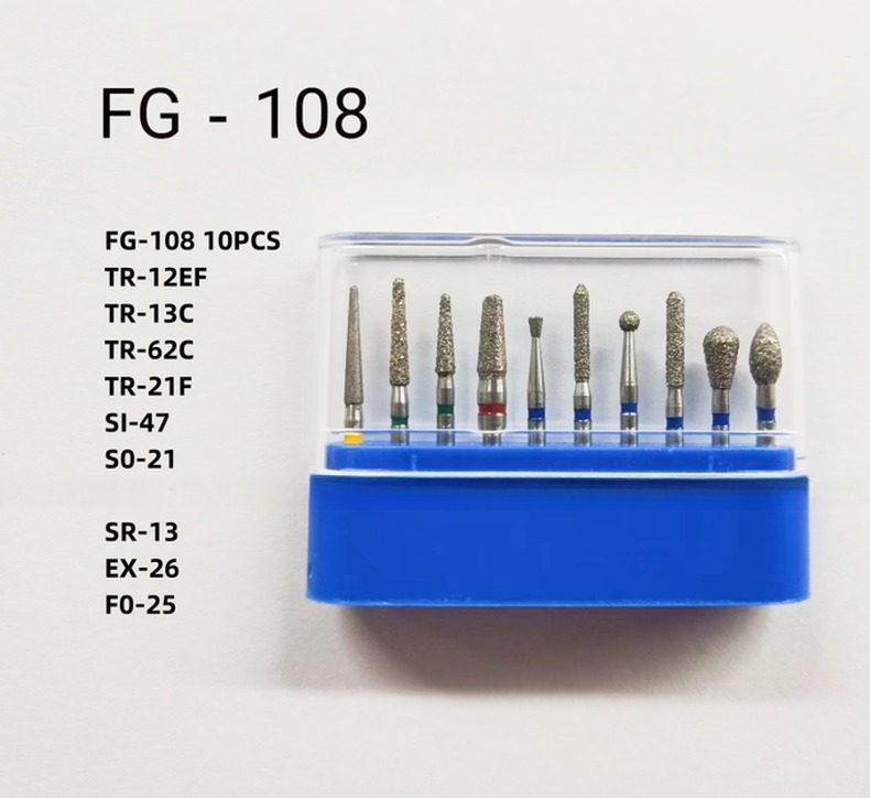 FG High Speed Polishing Rotary Bur Surgical Stainess Steel Dental Diamond Burs