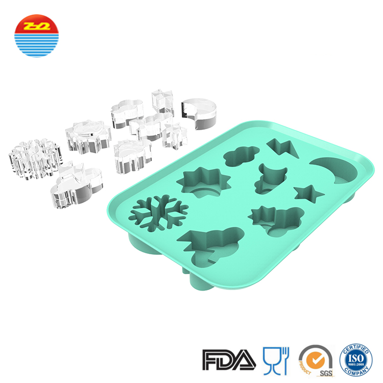 Supplementary Food Silicone Ice Trays Flexible For Easy Release Of The Ice