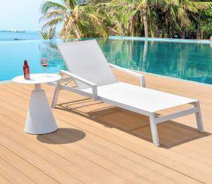 China Morden Swimming Pool Beach Adjustable Lounge And Bench Chair For Nordic Design wholesale