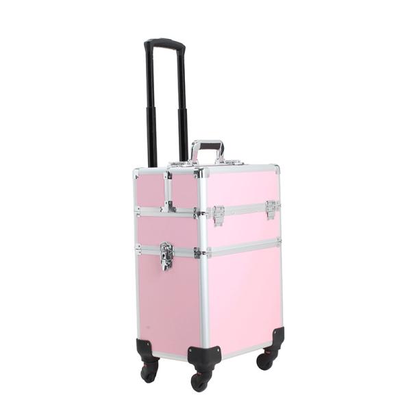 Rolling Makeup Train Case Hairdressing Trolley Stylist Beauty Salon Cosmetic