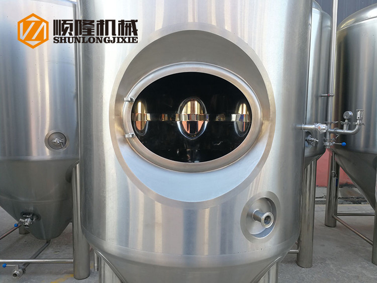 600 L Bright Polished Beer Fermentation Tanks , Large Conical Fermenter