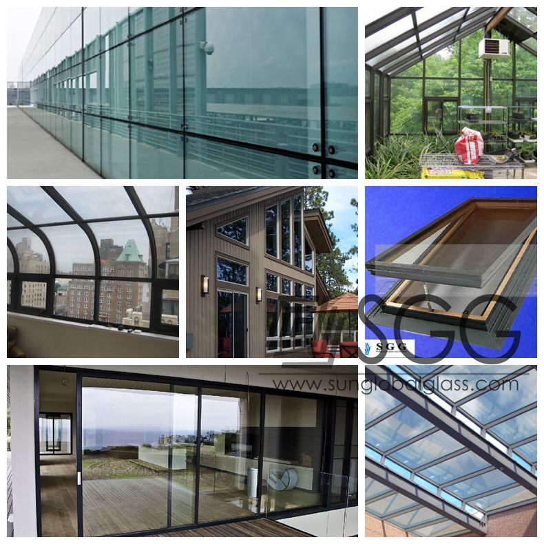 sound proof glass 6mm+12A+6mm