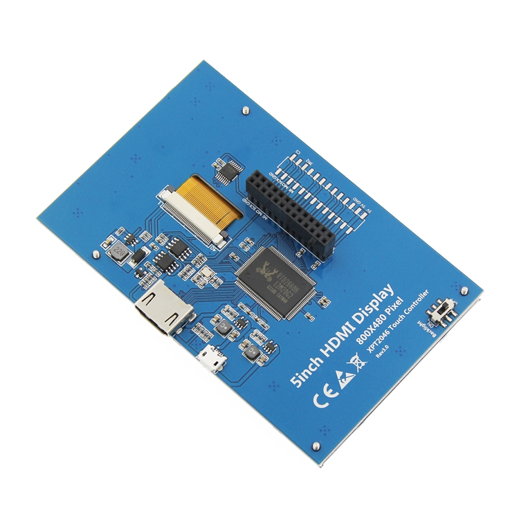 5 Inch IPS TFT Medical LCD Screen 800x480 500 Nits Anti EMI Anti ESD